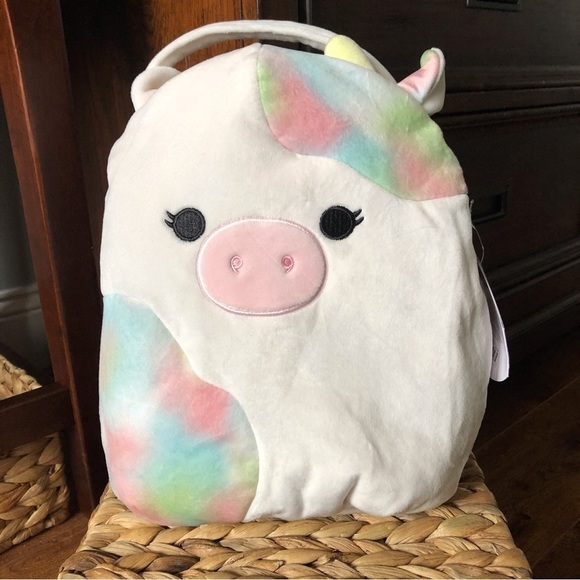 Squishmallows Candess the cow easter basket. Around 12” - Picture 1 of 9